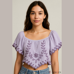 American Eagle Eyelet Embroidered Crop Top XXL NWT